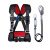 千安 三点式安全带 高空作业施工安全绳挂钩套装保险带 背带+双大钩带缓冲2米