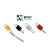 TEST POINT美标PCB板针电路板耐高温阻燃点探针端子5色 黄色大号TP-5014 100只/包