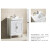 mnkuhg樱花落地柜立式白檀木浴室柜黄柚木黑白色洗衣柜HY8550 黑白色 60cm