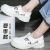 夏季电子厂鞋白色劳保鞋凉鞋钢包头防砸软底透气耐磨男女工作 白色常规款安全鞋 36（正常尺码）