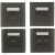 86型深灰色电脑电话面板模块单双三四口六类七类屏蔽网络电视插座 灰色-单口空面板(不含模块)
