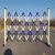 玻璃钢伸缩围栏管式绝缘安全施工隔离栏可移动防护警示围挡栏杆 红白1.2米*6米长