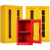 迈恻亦应急物资柜 用品专用柜 应急器材存放柜 实验室安全应急柜 黄色1920*900*500MM 加厚板材