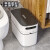 圾垃埇垃圾桶卫生间厕所厨房专用夹缝大容量带盖大号自动打包放纸 自动打包垃圾桶-暗耀黑色