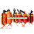 抛绳袋厂家供应抛绳包 水域救生绳包 水上救援绳包 漂浮救生绳包 8毫米16米高质反光绳包 随机橙色或酒红色