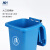 定制适用30L50L垃圾分类垃圾桶带盖家用商用四色户外垃圾箱厨余可回收物4 30L加厚桶【投放标-绿】带轮 送1卷60x80