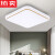 花乐集品质方灯吸顶灯LED正方形卧室灯餐厅客厅灯阳台走廊厨卫 方金线20*20白光24W