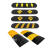 耐压橡塑减速带橡胶PVC尼龙减速板道路缓冲带工程重车物流园限速 500*350*50mm(轻款)