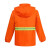 阿力牛 ASF288 环卫分体雨衣套装 路政防水雨衣雨裤 橙色(网格款) 180码 