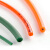毅鹏pu聚氨酯圆皮带绿红色火接无缝接驳带工业O型环形三角传动带圆带 红色光面直径15mm(10米价格)