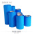 蓝色PVC套管收缩膜 锂电池热缩管封装绝缘塑胶套管皮套 可代裁切 折径140mm/长1米【】