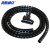 海斯迪克 电线理线管 开口缠绕管 电线包线束线管(多拍不截断)黑色Φ35MM(1米) HKQL-132