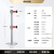 金柯 一米线栏杆 隔离带伸缩带 U型铸铁底 1根双层3米拉带 礼宾杆 警戒线警示柱伸缩围栏 不锈钢色