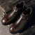 圣奈博马丁靴男士休闲短筒工装靴子男冬季新款加绒加厚保暖切尔西靴 棕色加绒 44