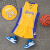 彩吉拉夏季儿童新款中大童篮球服套装运动速干背心透气运动服 原版25号蓝色 XL(身高150cm-160cm)