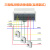 三相四线数显电度表电表380v电子式导轨式互感器电能表 直接款ZHDB-005