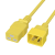 PDU服务器电源线黄色C13转C14转C19-C20延长线1.0米1.5平方连接线 通过3C认证 C20-C19 1.5平方 黄色 其他