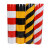 红白黑黄路桩反光膜带 交通安全柱子电线杆超强级EGP反光膜 警示柱反光贴带 超强红白斜纹1.22*45.7米长