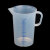塑料量杯食品级加厚PP带刻度烧杯厨房家用烘焙工具奶茶进口VITLAB 3000ml 蓝色刻线
