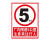 帝阔厂区厂内限速5公里标志标识牌交通车辆减速慢行安全警示标示牌进 外来车辆禁止驶入-20x30cm 外来车辆禁止驶入 20x30cm