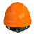 格林维迩（GREENWILL）NCSL 带护目镜安全帽 橙色
