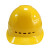安全帽高强度ABS透气领导监理头盔工地建筑工程新国标电绝缘安全 红黄白蓝 蓝色透气款 旋钮式调节