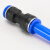 麦锐欧 PU软管塑料对接快插快速接头PG气动气管变径接头PG8-6(50个)蓝