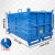 叉车卸货废料箱铁屑箱周转箱重型铁框加厚堆叠铁屑自卸框底部开门 1000800800蓝色