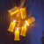 Kapcody电子蜡烛灯 LED电子灯珠 圣诞灯灯芯七彩灯DIY灯笼灯 暖黄不闪含电子 5个装