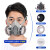 TLXT化学实验室全面罩喷漆化工防尘面罩防护罩工业专用打磨放毒氧气 6200双罐防尘面具+20片滤棉