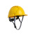 HKFZ安全帽工地男ABS建筑工地加厚施工电工透气盔国标领导监理定制 反光红色
