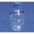 适用于定制沭露蜀牛玻璃试剂瓶100250 500ml螺口蓝盖丝口瓶刻度样品瓶玻璃取样瓶 透明蓝盖100ml