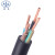 凌志 电线电缆 国标4芯橡套线软芯橡胶线 YZ 3*4+1*2.5 100米
