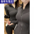 ONOCH加拿大版LULU露露瑜伽服上衣连帽define外套健身修身运动装女 黑色(夹克) 12