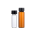 透明棕色玻璃螺口瓶样品瓶含PTFE特氟龙四氟硅胶垫片2-100ml 10支 透明4ml含四氟垫片【10支】