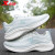 特步（XTEP）女鞋运动鞋女夏季软底厚网面鞋子女跑步鞋舒适回弹 雪雾绿/帆白 37