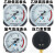 减压阀单表头氧气氩气加热表表头配件减压器头压力显示 FX氧气高压单表头025MPA