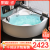 果敢 亚克力冲浪按摩恒温加热三角浴缸双人扇形成人浴缸多规格可选120 空缸+枕头 1.2m
