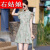 右姑娘新中式国风套装2024夏季新款漂亮气质小香风短裤改良旗袍两件套女 粉色 S(建议80-100斤)