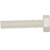 外六角PP螺栓M8-M20耐酸碱耐腐蚀PPH外六方塑料螺丝 白色