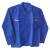 夏季长袖工作服套装男士透气薄款工厂车间工地干活劳保服定制上衣 橘色灰块长袖（单件上衣） 160S