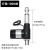 12V24V直流电动推杆电机6000N推力直线马达翻身床升降器150mm行程 推杆电机行程100MM(毫米 伸出10MM/S 扭矩3000N x 供电24VD