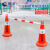 固乡 路锥伸缩连接杆PVC警示杆交通设施雪糕桶筒红白/黑黄反光杆（连接杆红白2米长）