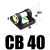 SC标准气缸附件安装精品底座CA/CB32/40/50/63/80/100 单双耳座 精品CB40 配 SC40缸径