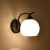米詅美式壁灯卧室床头灯现代简约楼梯过道单头阳台书房宾馆墙壁灯遥控 LG1001黑暖光 9W