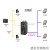 EtherCAT转RS485/232转EtherCAT转MODBUS RTU模块自由协议网关 黑色YC-MDRT-005