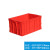 中吉万兴 周转箱加厚工业储物盒红色不良品箱仓库存储箱物流搬运箱养鱼养龟盒 外径：630420310mm 红色带盖