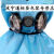 蓝色防防尘头罩打磨装修防粉尘夏季舒适透气喷漆防毒头罩 头罩配7093防尘