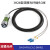 光纤快速连接器 防水IP67光纤圆形航插头插座 DH24型光纤插头(5米线)