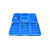 万汇尔加厚塑料零件收纳盒多格盒螺丝工具分类整理盒子配件分格周转箱长方形 浅12格蓝/外外450*357*52